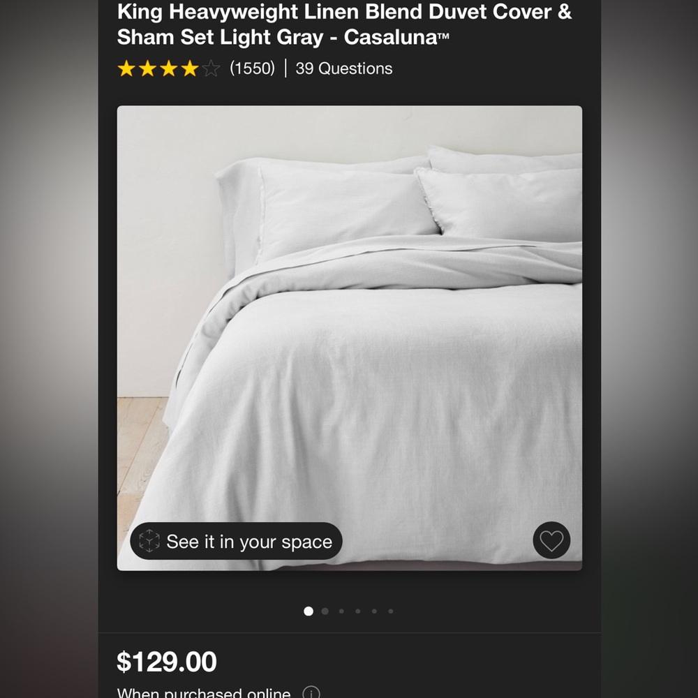 King Size Linen Casaluna Duvet